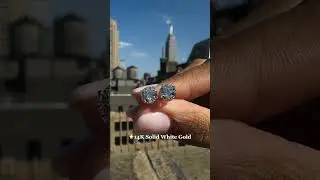 💎 2 Ct Lab Grown Diamond Stud Earrings in 14K White Gold from Gem Stone King: IGI Certified #jewelry