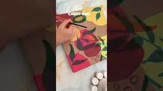 #paper #shopping #bag #boho #painting #floral #design #art #diy #craft #creative #shorts #viral