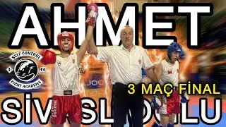 Ahmet Sivaslıoğlu 3 maç birden Finale - Kütahya Zafer Kupası - 58 Kg Kick Light Yıldızlar