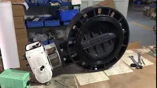 Large size 12 inch electric actuator butterfly valve