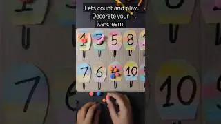 DIY Counting and Pasting activity (Early childhood education)@3RsMentor#cardboardcraft #trending