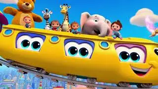 Choo Choo Train Up So High🚂✨ | Flying Train Adventure Rhyme |Ziyyzoo AI USA 🇺🇸 Rhymes | 3D  #viral