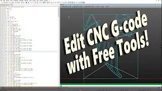 Edit CNC G code with Notepad ++ and the free NCnetic plug in, auto install via Centroid PC Tuner