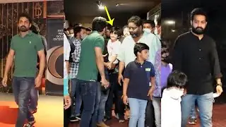 NTR With His Sons Abhay Ram And Bhargav Ram Latest Visuals | Kalyan Ram | News Buzz