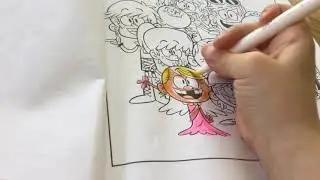 coloring the loud house coloring book 4 PAGES!