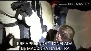 19/05/2018 - PRF APREENDE 1 TONELADA  DE MACONHA NA DUTRA.