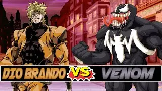 M.U.G.E.N. Battles | Dio Brando vs Venom | JoJo's Bizarre Adventure vs Marvel Comics