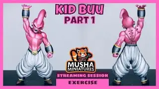 Step-by-Step Guide to Cell Shading: Painting Kid Buu Miniature - Exercise Part 1