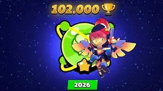 Ending 2025 with 102.000 🏆 and Alien Fame in Brawl Stars