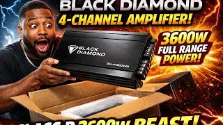 Усилитель Black Diamond 4 канала, класс D, 3600 Вт, полнодиапазонный - DIAP1800X4D. Спасибо @djro...