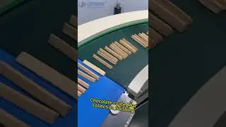 Automatic chocolate coated bar collection finishing line