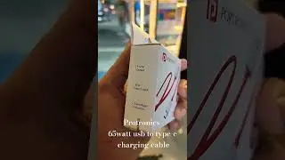 Portronics Konnect Dash Pro 65W USB to Type C Charging Cable with 6Amp Output, 480 mbps Data Sync
