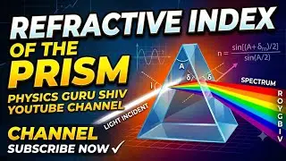 Practical refractive index of the material of the prism