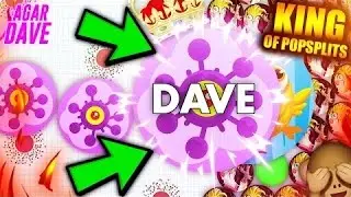 Agar.io - EXEMPLARY Editing KING! Insane KING of Popsplits!!! Bubbleballz is clickbait