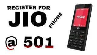 Jio phone Register Start || Register for Jio phone @501
