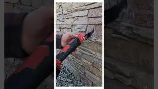 How to install outdoor electrical outlets in stone siding #electrician #tips #howto #gfi