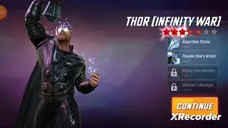 recruiting Thor(infinity war) and opening up orbs |Marvel strike force