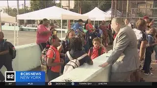 Students welcomed back for 1st day of school in Newark
