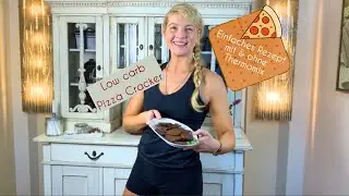 Knackige low carb Pizza Cracker einfach selber machen | Rezept ganz ohne Mehl | vegan 🍕🌱
