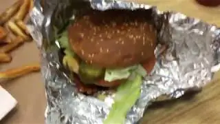 SCHLAMADDY BURGER WITH EXTRA PICKLES!