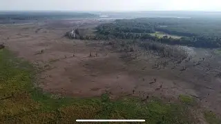 Drone Footage of Lake Conway Drawdown