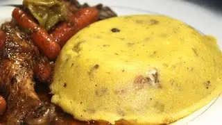HOW TO COOK REAL JAMAICAN TURNED CORNMEAL WITH GUNGUH GREEN PIGEON PEAS RECIPE