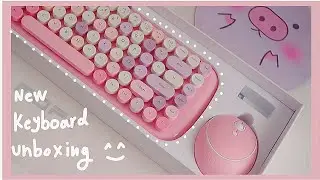 💕 Unboxing Pink MofII Candy Wireless Keyboard + Typing ASMR | Aesthetic iPad/ PC accessories