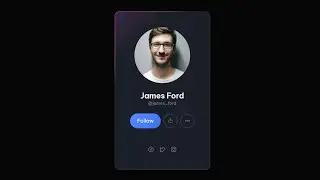 How To Create Profile Card Using Html and CSS