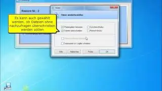 Restore aller Dateien - Z-DBackup