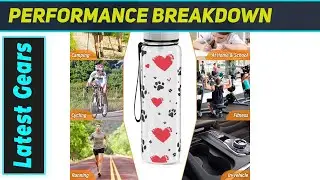 Dog Paw Print Water Bottle: Stay Hydrated in Style!