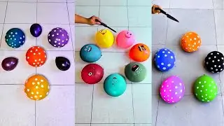 😍Colourful water balloon orbeez popping reverse ⏮️ #satisfying #balloonburst #balloonpopping #asmr 