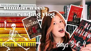 Summerween Reading Vlog Part 2 | All Hallows, The Salt Grows Heavy | Horror Coloring Book