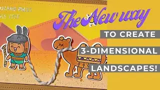 Intro To Dotted Borders Slimline Pull Tab Die & Desert Landscape Scene Builder Dies + Stencil Set