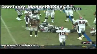 Tim Tebow First NFL Start 40 Yard Td Run Vs Raiders Just Like College!