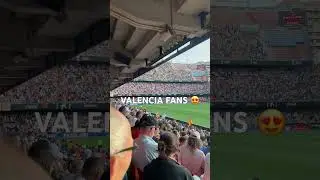 Valencia fans yelling &ldquo;tonto&rdquo; at Real Madrid goalie #championsleague #realmadrid #valencia
