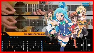 KonoSuba: God's Blessing on This Wonderful World! ED - Chiisana Boukensha | Acoustic Guitar Lesson
