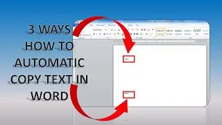 3 Ways How To Automatic Copy Text In Word