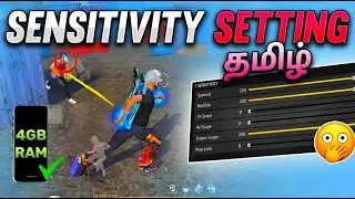 4GB RAM Mobile Free Fire Best Sensitivity 😱🔥 Headshot Guarantee | Low End Mobile Tamil