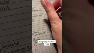 Budgeting My Bi-Weekly Paycheck Part 2 #budgeting #budgetstuffing #fok