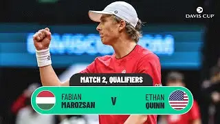 Fabian Marozsan v Ethan Quinn | Hungary v USA | 2026 Davis Cup Qualifiers 1st Round highlights
