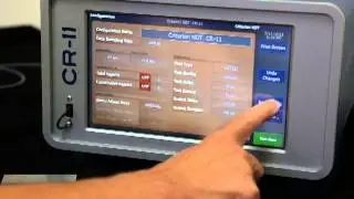 Criterion NDT CR-11, Test Configuration Setup