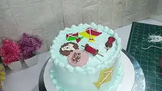 Mokor Sankranti theme cake/Theme cake/Unique cake/cake design 