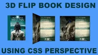 Pure CSS 3D Animated Flip Book or Card Design - 3D Perspective flip effect on Hover using CSS