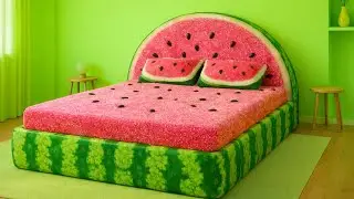 Which Color Dream Bed Would You Choose? ✨ | Ultimate Oddly Satisfying AI ASMR