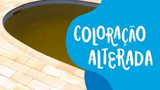 Como tratar a água da piscina com coloração alterada?