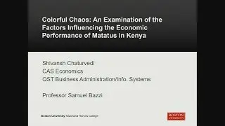 Shivansh Chaturvedi: Factors Influencing the Economic Performance of Public Transport in Kenya
