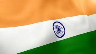 INDIA - Waving Flag Loop 4K