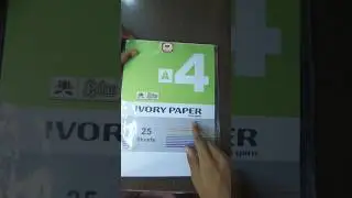 Unboxing 210 GSM A4 Ivory Paper | LotusBrand | Meesho Review