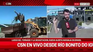 C5N en BRASIL: NUEVA ALERTA NARANJA tras el TORNADO y los DESTROZOS