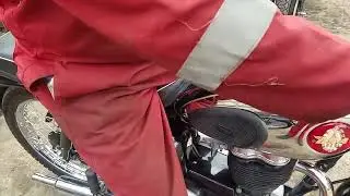 1958 BSA C12 250cc at Andy Tiernans #08554BSA